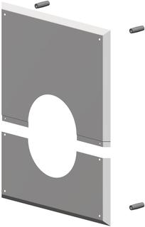 ATEC Wandblende PolyTop DN 125, 280x340mm, mit Hinterlüftung