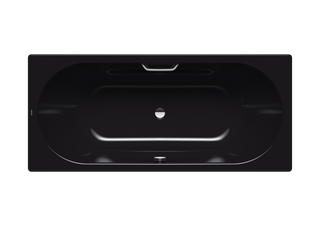 Kaldewei Badewanne VAIO DUO 950 180x80cm, Loch VAS Perl-Effekt, schwarz
