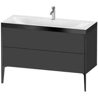 Duravit WT-Unterschrank c-bonded XViu 120x48cm, 2 AZ, 1 HL, s m, R P, gra matt