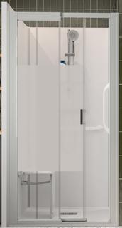 Kinedo KMagic Royal Plus F120x90 Nische Hoch Schiebetür Therm 3Griff Ksitz Mglas