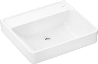 hansgrohe Waschtisch Xanuia Q 550x480mm, ohne Hahnloch/Überlauf, weiß