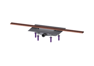 Kessel Duschrinne LINEARIS Infinity 60 900mm, Oberfläche Copper gebürstet