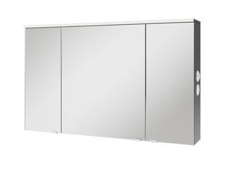AQ400 LED-Spiegelschrank Mod R 3 Türen m Farbw. 700x1204x160mm, K: Baltic Blau