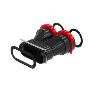 Zehnder Übergang 2x75 a flat 51, m 3 DiR u. 3 Fix.-sch.