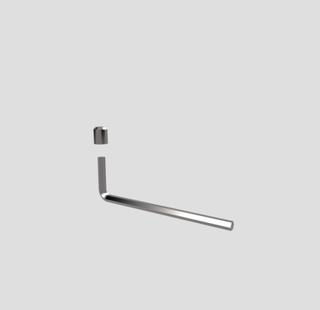 Sanit Sicherungsschraube und Schlüssel f Betätigungspl. Designlinie S 700-707