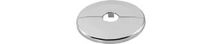 ASW Scharnierrosette d 27mm, H 6,5mm, auß. 65mm, ABS verchr.