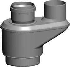 Anschlussadapter C53 bis 100 kW, raumluftunabhängig
