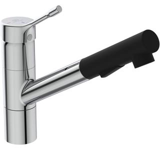 IS Spültisch-Einhebelmischer CeraLook A 233mm, hoch ang. Ausl., 2-Fkt.-HBR, ch
