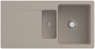 V&B Spüle Siluet 60 R m Abl.garn, rd m Hand., almond C-plus
