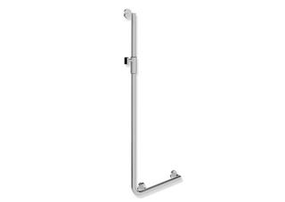 HEWI Winkelgriff System 900 1250x450mm, ES, sw, 32mm, m Mag.halter