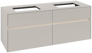 V&B Waschtischunterschrank Collaro 140x54,8x50cm, f 2 WT, LED 10,4 W, soft