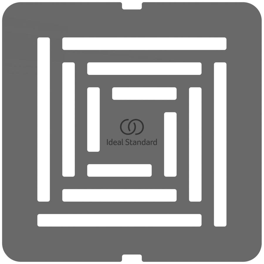 Artikelbild 2 des Artikels „IS Ablaufabdeckung Ultra Flat S + quarzgrau, für Rechteck-Brausewanne quarzgrau“