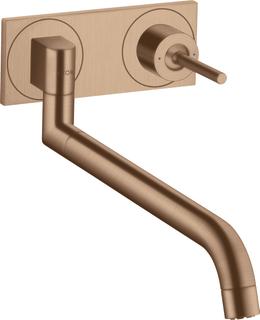 hansgrohe SPT-Wand-EHM Axor Uno UP, brushed red gold