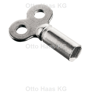 HAAS Heizkörper-Entlüftungsschlüssel v, lg. AF, G:34mm, Sch 20mm, Tiefe 10mm