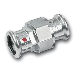 SANHA Verschraubung Therm 24330 18 mm, flachd., beids. Innenpressende