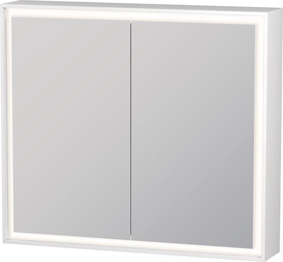 Artikelbild 1 des Artikels „Duravit Spiegelschrank L-Cube 80x70x15,5cm, we. ma, Türanschl. re/li 80 x 70 x 15,5 cm | weiß matt“