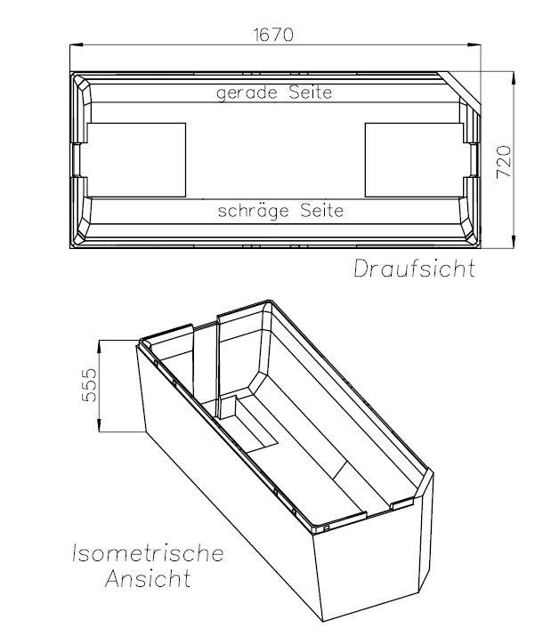 Artikelbild 2 des Artikels „Schedel Wannenträger Bette Profi-Form 170x75cm, Kopf. re, FE li, Höhe 55,5cm 170 x 75 cm, Kopfende rechts, Fußende links“