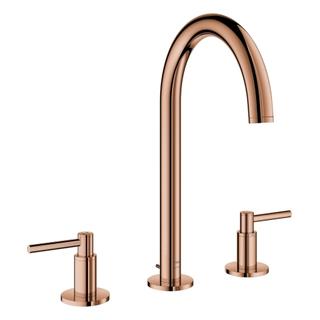 GROHE Waschtisch-3-Loch-Armatur Atrio 1/2", L, m HG, Zugst.Abl.Gar, w. suns