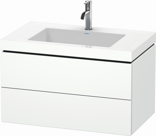 DU C-Bonded Set wandh. L-Cube LC6927 Weiß matt 480x800x500mm