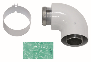 Vaillant Bogen turboMAG 90Grad, 60/100mm, konzentrisch, Alu