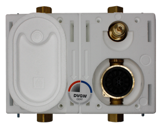 Deltamess Miniblock-Duo KOAX 2 G 3/4 IG, Rotguss