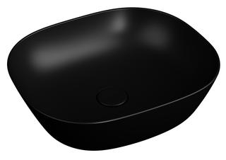 VitrA Aufsatzschale Plural 45x38x13,5cm, fl, re, o ÜL u. HLB, sw ma