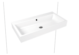 Kaldewei Wand-Waschtisch PURO 3165 90x46cm, 1 Hahnl., we., P-E, bahamabeige