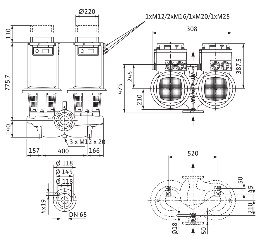 Artikelbild 8 des Artikels „Wilo Trockenl.HE-D.pump Stratos GIGA D 65/4-57/18,5, mit Differenzdruckgeber 65/4-57/18,5“