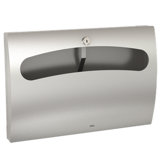 AR WC-Sitzpapierspender, STRATOS, Edelstahl, Aufputz, 393x263x54 mm