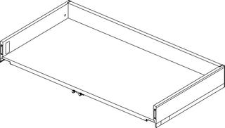 IS Obere Schublade Conca 80x50,5cm rechts o. links Anthrazit matt lackiert