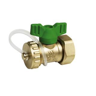 Watts KFE-Kugelhahn MS, Flügelgriff grün, 3/4" UMx3/4" AG