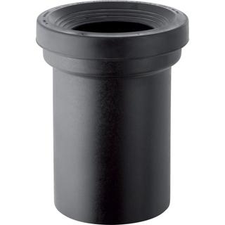 Geberit Anschlussstutzen d= 110mm, mit Manschette, PE-HD, schwarz