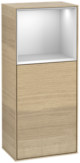 V&B Seitenschrank Wandbeleuchtung Finion 41,8x93,6cm, li, Reg ob wh. m, Oa Veneer