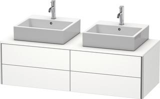 Duravit Waschtisch-Unterschrank XSquare 140x54,8x40cm, 4 La, w matt, N beids.