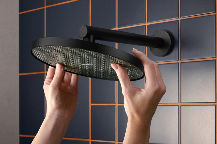 Artikelbild 9 des Artikels „hansgrohe Kopfbrause ACT S 1j, DN15, EcoSmart, 8 l/min, mattschwarz 7,2 l/min | mattschwarz“