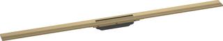 hansgrohe RainDrain Flex Duschrinne 1200mm, brush. bron, Fertigset, kürzbar