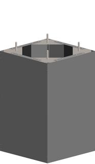 ATEC Kopfverkleidung PolyCase DN 80, 250x250mm, für Schacht