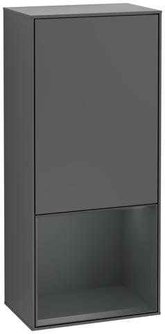 Artikelbild 1 des Artikels „V&B Seitenschrank Finion 41,8x93,6cm, l, Rg u md b m, Anthrac. m Regal unten Midnight Blue Matt | anthracite matt lacquer“