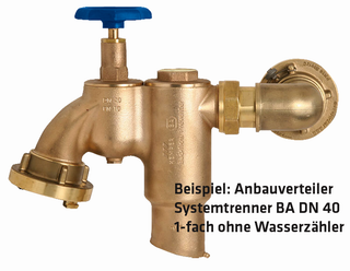 BEU Anbauverteiler-C-Festkupplung 1-fach, 1 x DN 20