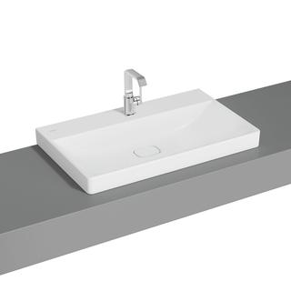 VitrA Aufsatzwaschtisch New Metropole edelw., 80x47x17cm, ohne Überlaufschlitz