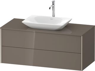 DU WTU wandhängend XViu 509x1200x550mm 2 Schk.,Champ.M./Flan.Gr.HG/ES Ahorn M