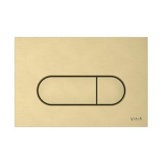 VitrA Betätigungsplatte Root Round 244x9x165mm, ABS, Gold gebürstet