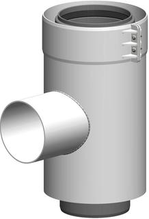 ATEC Zuluftstutzen PolyTwin DN 110/160, PP, weiß