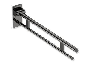 HEWI Stützklappgriff System 900 PVD Duo m., m 2 Griff., o ZF, 912mm, SW-chrom gl