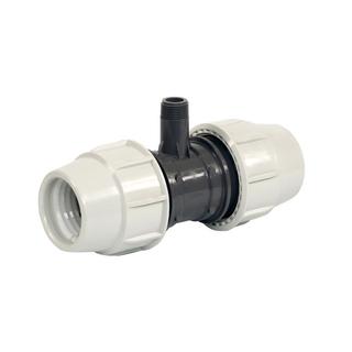 Plasson T-Stück Serie 18 90G, Gew-St., 75mmxR 1x75mm, Was. 16 b