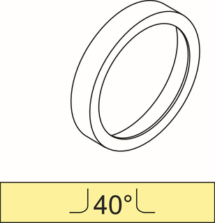 IS Dekorring m. Temperatur-Symbol Chrom