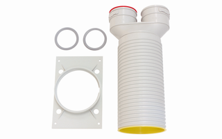 Vaillant Ventilanschluss recoVAIR d 75/62mm, 2 Luftschl., gerade, d= 125mm