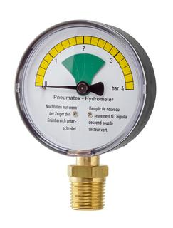 Pneumatex Hydrometer H 4 4 bar, Anschluss unten