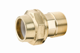 BEULCO PE-Übergangsstück 88012 Messing, 3/4" AGx20mm, ohne Stützrohr