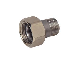 FL Verschraubung DN15, Außengewinde kugeldichtend, ÜM G 3/4 x AG 1/2